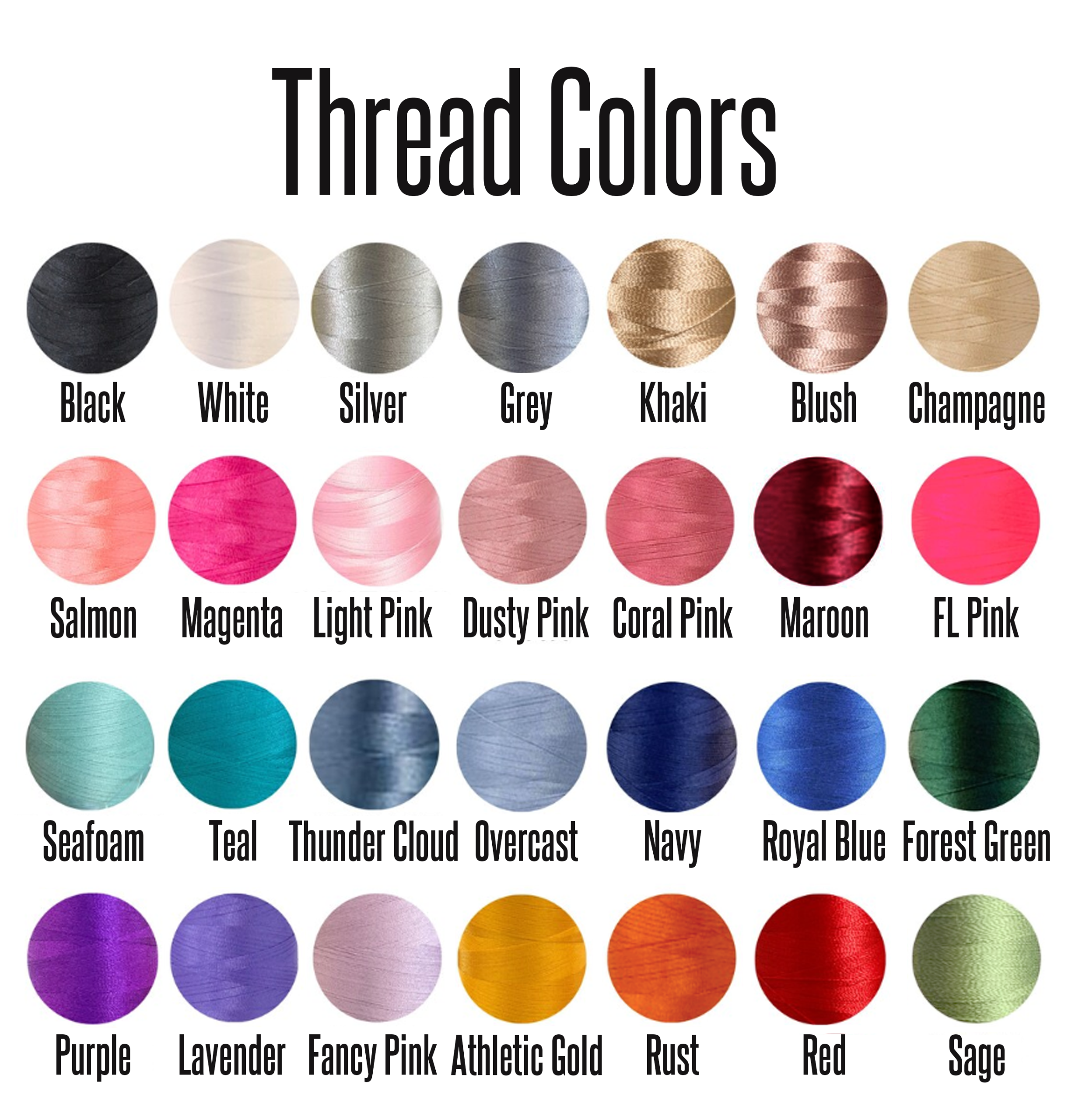 Thread Color Chart